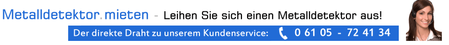 Metalldetektor mieten - Leihen Sie sich einen Metalldetektor aus - Metalldetektor verleih - Metalldetektor leihen